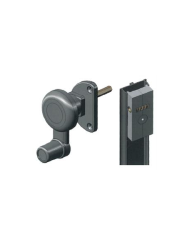 Mando Rotatorio Mallorquina Negro DX/SX | Herraje de Accionamiento para Sistemas Mallorquines