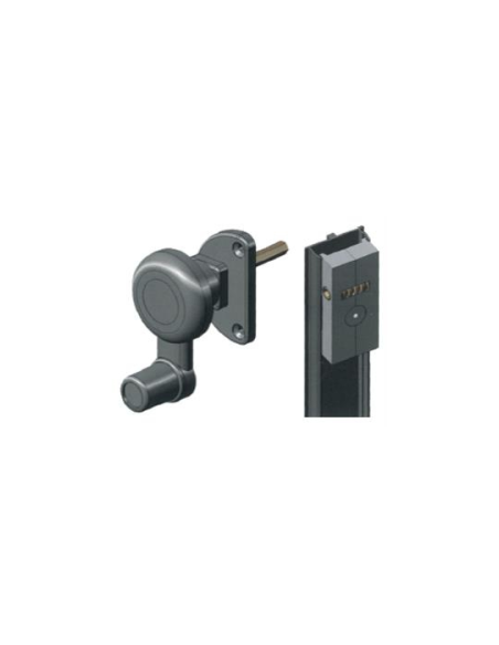 Mando Rotatorio Mallorquina Negro DX/SX | Herraje de Accionamiento para Sistemas Mallorquines