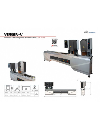 VIRGIN-V | Máquina de Corte Avanzado para Perfiles de Aluminio y PVC