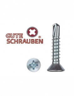 Tornillo Autotaladrante Gute Schrauben 7504-P 3,9 x 13 Inoxidable. Caja x 1000und