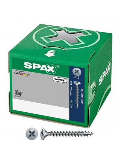 Tornillo SPAX WIROX FEX-A Perfil Dimensiones