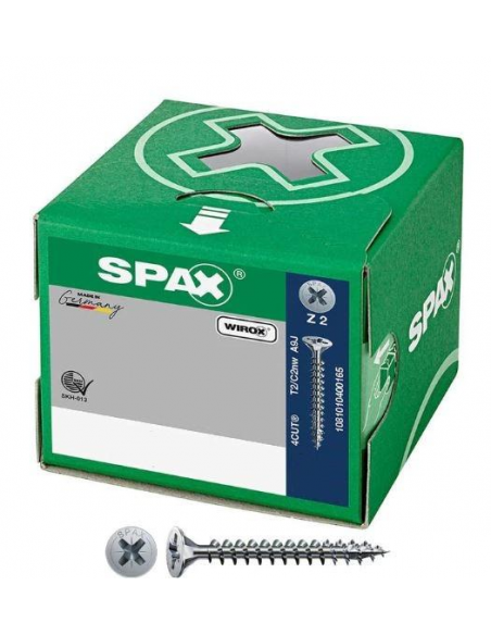 Tornillo SPAX WIROX FEX-A Perfil Dimensiones