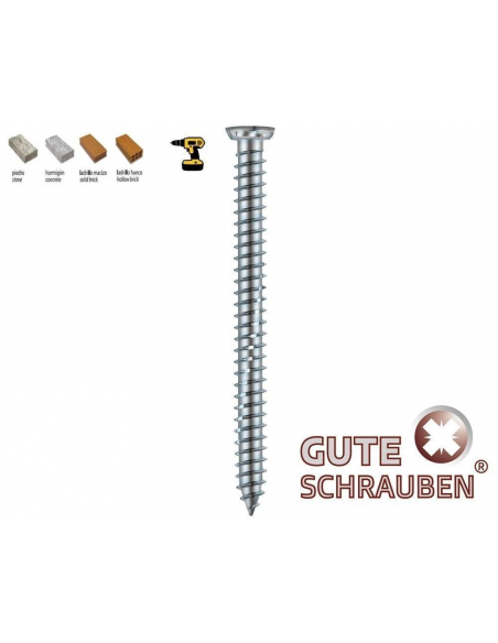 Tornillo Gute Schrauben 7,5 x 42 TORX - Resistencia y precisión para hormigón Tornillo Gute Schrauben 7,5 x 42 TORX - Resistencia y precisión para hormigón