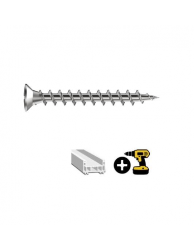 Tornillo Gute Schrauben Hi-lo para perfil PVC