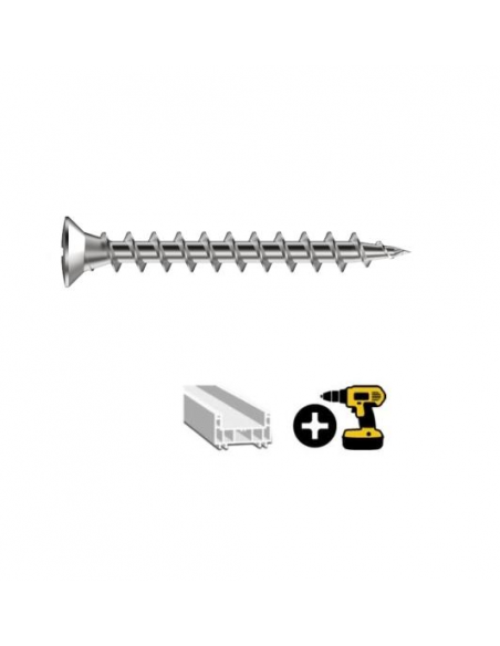 Tornillo Gute Schrauben Hi-lo para perfil PVC Tornillo Gute Schrauben Hi-lo para perfil PVC