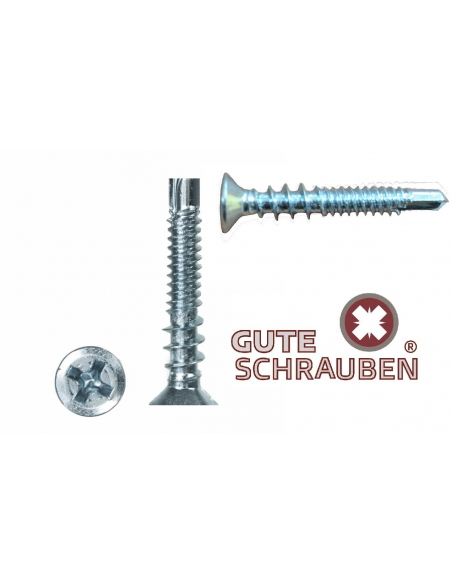 Tornillo Gute Schrauben - Acero cincado, de alta durabilidad Tornillo Gute Schrauben - Acero cincado, de alta durabilidad