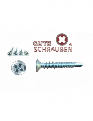 Tornillo Gute Schrauben 4,2/3,5 x 25 - Doble rosca