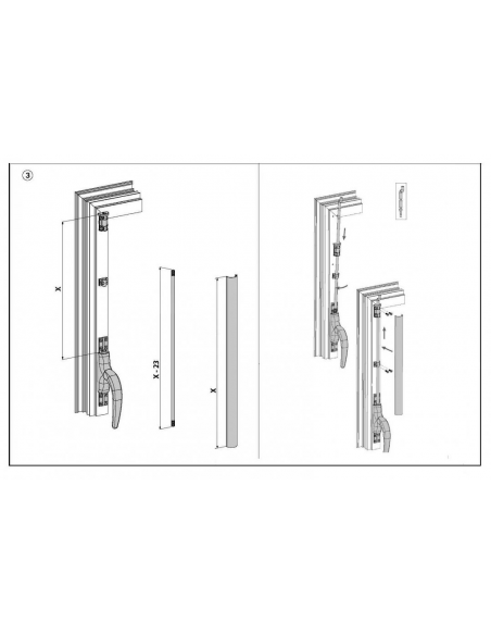 Juego varilla de conexión + embellecedor lothus 1889c 1400mm Zona de instalación Juego varilla de conexión + embellecedor lothus 1889c 1400mm Zona de instalación