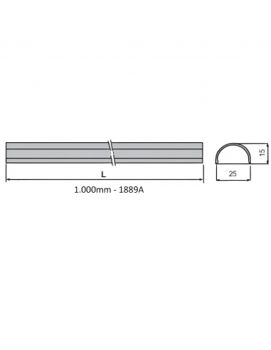 Juego varilla de conexión + embellecedor lothus 1889b 1800mm blanco en detalles