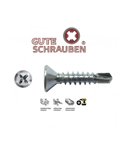 Tornillo Gute Schrauben Refuerzo 3,9x16, x 4000 und.  Resistencia y Precisión Premium Tornillo Gute Schrauben Refuerzo 3,9x16, x 4000 und.  Resistencia y Precisión Premium