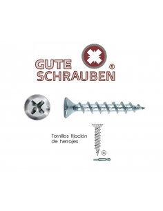 Tornillo Gute Schrauben Herrajes 4X32 - Vista Cabeza Oval/Avellana 2