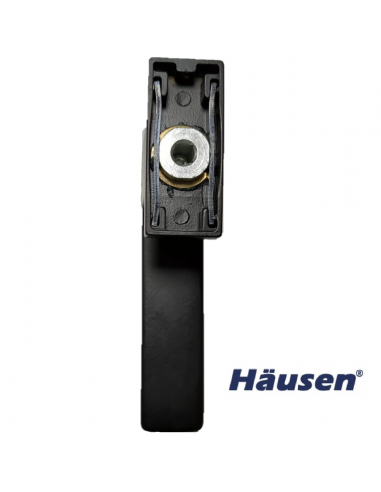 Manilla Spartan Oscilo Batiente Negro - Mostrando conexión de cuadradillo 7mm