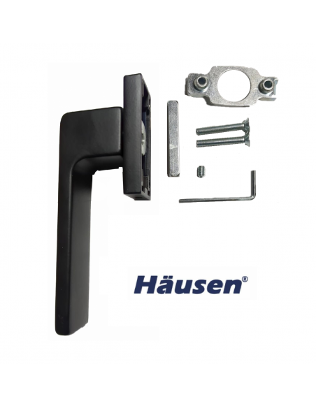 Manilla Spartan Oscilo Batiente Negro y accesorios instalación