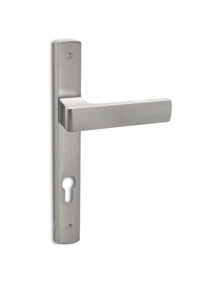 Manilla Spartan con escudo Inox vista frontal Manilla Spartan con escudo Inox vista frontal