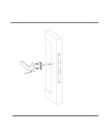 Manilla Spartan Oscilo Batiente INOX 7X35mm - Diagrama instalacion