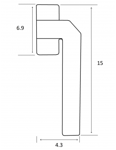 Manilla Corvair Acodada Dcha Negro Esquema Técnico
