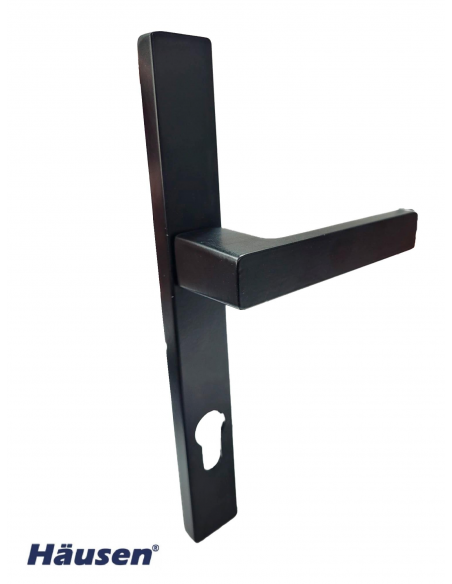 Juego Manilla Corvair Escudo 30/92 Negro 9005 imagen angular Juego Manilla Corvair Escudo 30/92 Negro 9005 imagen angular