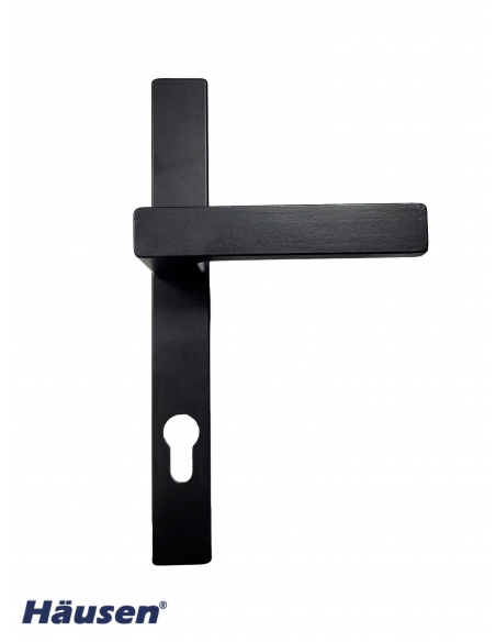 Juego Manilla Corvair Escudo 30/92 Negro 9005 imagen cerrada Juego Manilla Corvair Escudo 30/92 Negro 9005 imagen cerrada