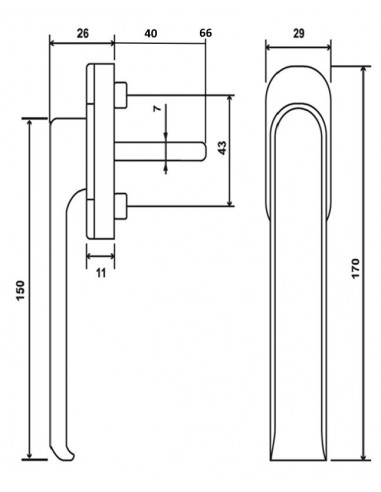 Manilla Plana Sofie Negro - Elegancia y Durabilidad