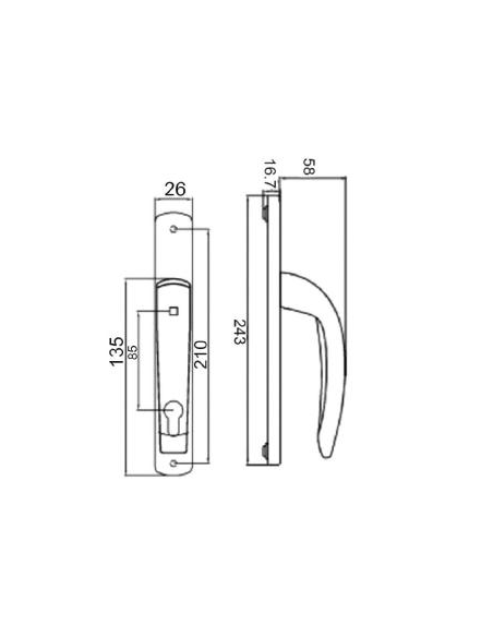 danubio escudo 85/26 - esquema tecnico danubio escudo 85/26 - esquema tecnico