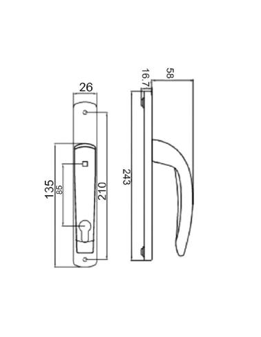 danubio escudo 92/26 - esquema tecnico