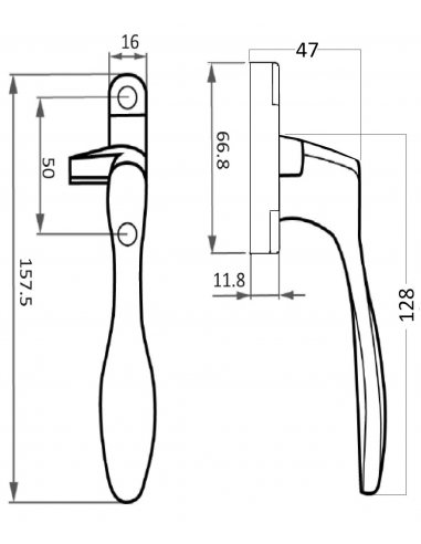 Esquema Tecnico - Cierre de presion Murano Derecha Marron
