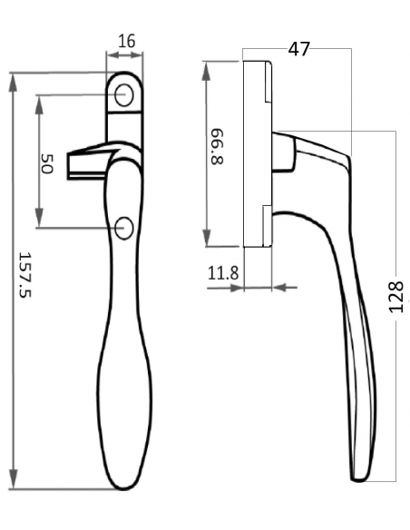 Esquema Tecnico - Cierre de presion Murano Derecha Marron