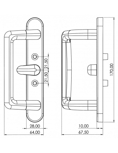 Esquema Tecnico - Asa Capri interior con Accion Multipunto