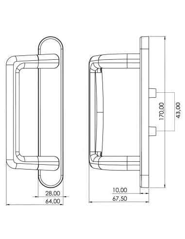 Esquema tecnico - Asa Capri Exterior ciega