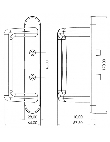 Esquema tecnico - Asa Capri interior