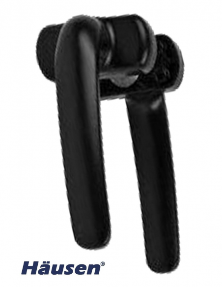 Vista Frontal - Manilla recuperable negra Omega 9005