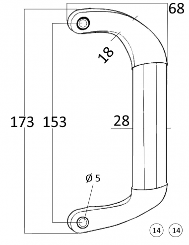 Esquema Tecnico - Tirador Roa