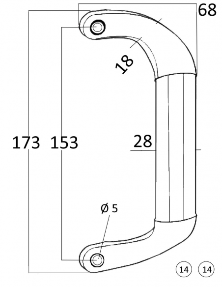 Esquema Tecnico - Tirador Roa
