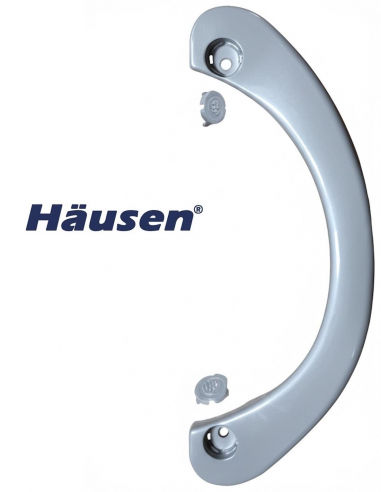 Vista Frontal Con Embellecedores - Tirador Lerma Gris Plata 9006