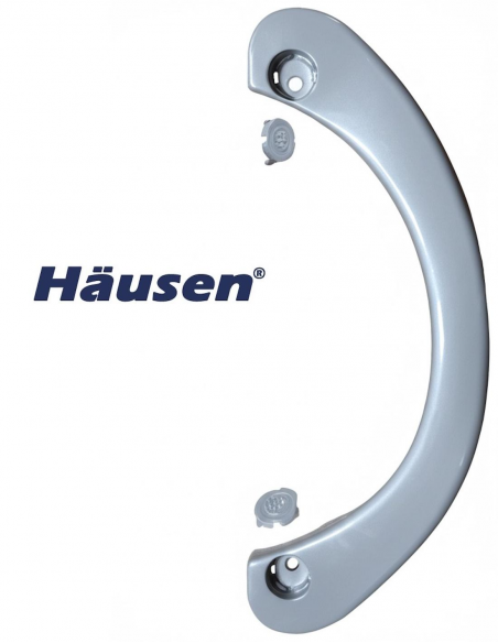 Vista Frontal Con Embellecedores - Tirador Lerma Gris Plata 9006