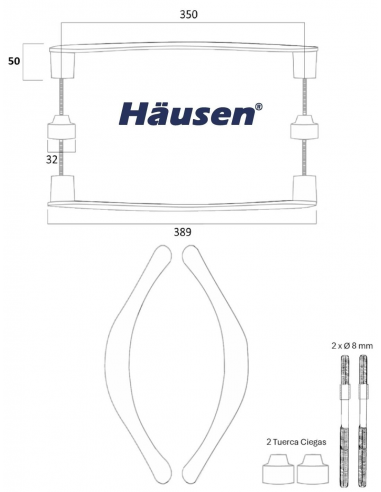 Esquema tecnico - Tirador Taurus Doble