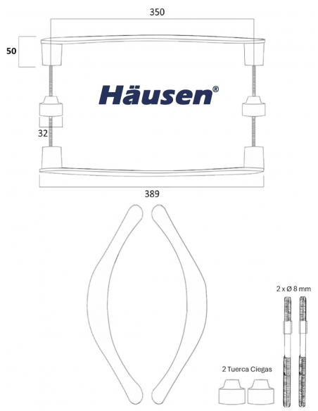 Esquema tecnico - Tirador Taurus Doble