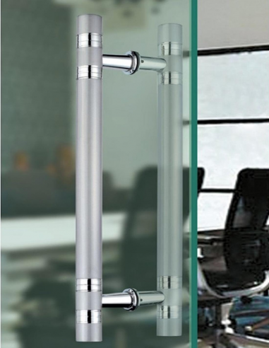 Vista del Juego Tirador Vostok 450X300mm Inox Instalado