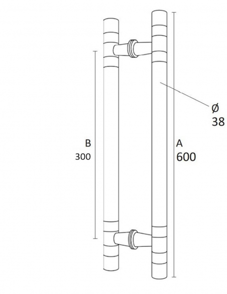 Esquema Tecnico - Juego Tirador Vostok 600X300 Instalado
