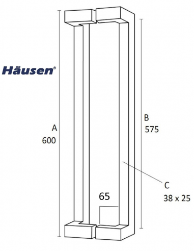 Esquema Tecnico - Juego de Tiradores  Ladoga Desplazado 600x575