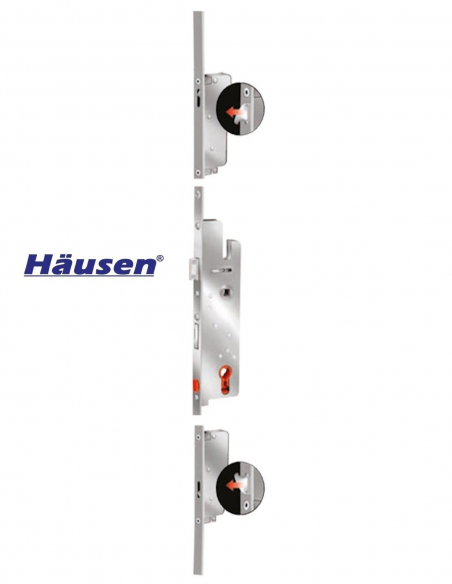 Cerradura 5 Puntos (2 Bulones, 2 Ganchos y cierre central) 2000-2200/92/35