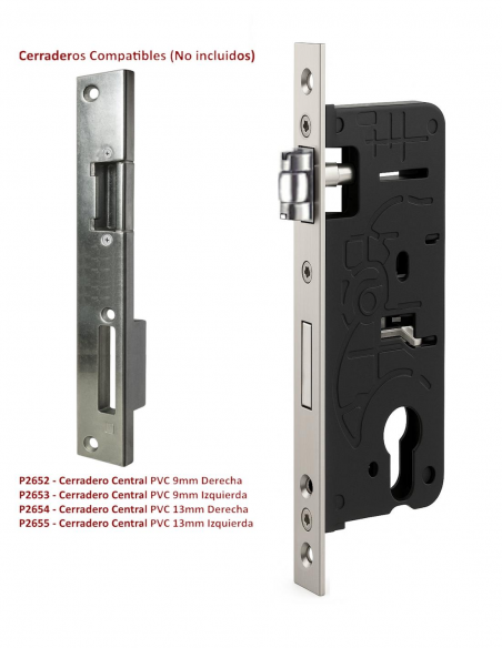 Piezas compatibles con la Cerradura con rodillo Para Puertas PVC 30mm.