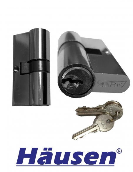 Vistas Cilindro Mark, Leva 15(larga), Niquelado 30x30 llave iguales