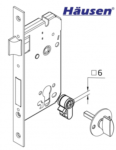 Instalacion del Acople Muletilla 6mm, Leva Corta, Forma Pera