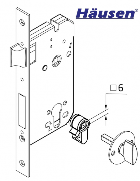 Instalacion del Acople Muletilla 6mm, Leva Corta, Forma Pera Instalacion del Acople Muletilla 6mm, Leva Corta, Forma Pera