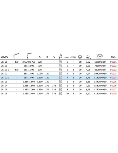 P1014TABLA P1014TABLA