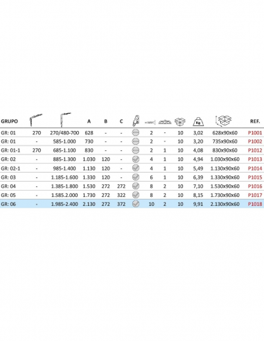 P1018TABLA