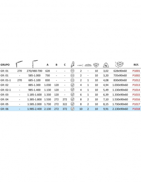 P1018TABLA