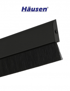 Bajo puerta con cepillo Negro