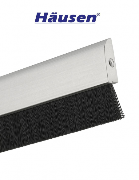 Bajo puerta con cepillo Plata, 1000mm Bajo puerta con cepillo Plata, 1000mm